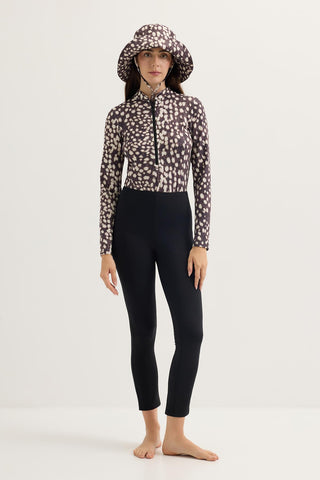 Modest Straight-Leg Swim Trousers Black
