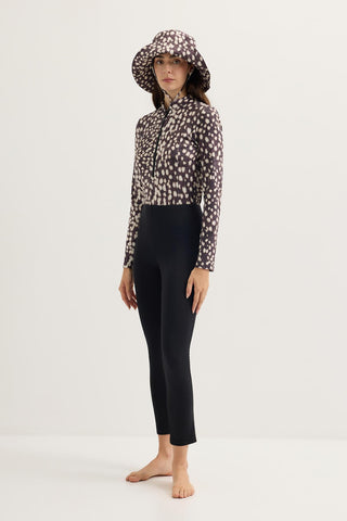 Modest Straight-Leg Swim Trousers Black