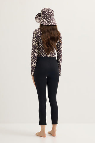 Modest Straight-Leg Swim Trousers Black