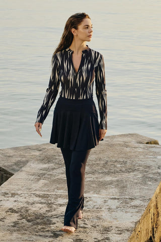 Modest Swim Skirt Black