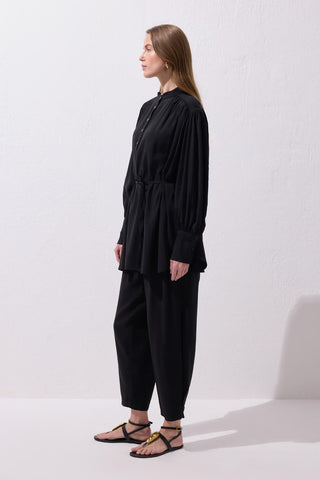 Tina Shirt and Trousers  Set Black