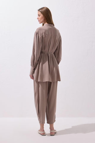 Tina Shirt and Trousers Set Mink