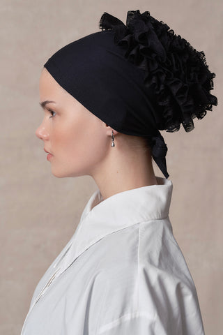 Scrunchie Undercap Black