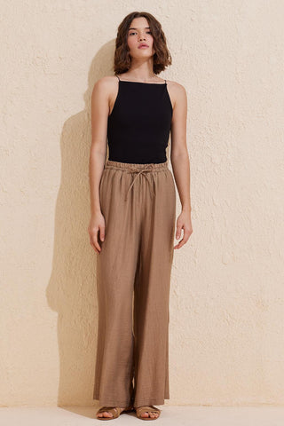 Tree Bark Loose Trousers Sand