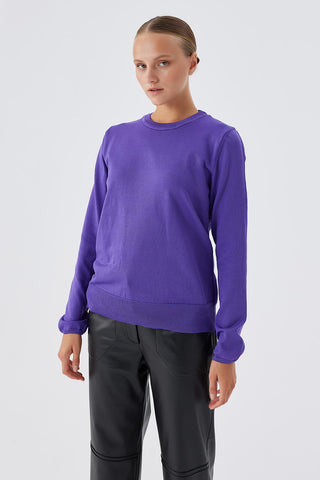 Knitwear Basic Sweater Purple