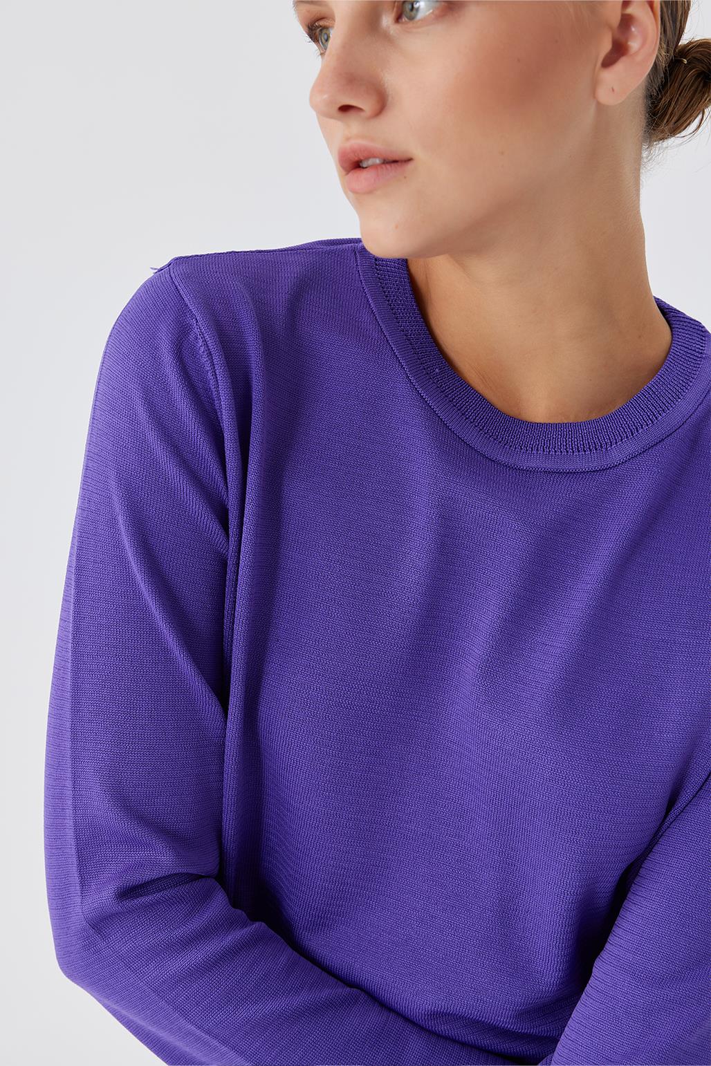 Knitwear Basic Sweater Purple