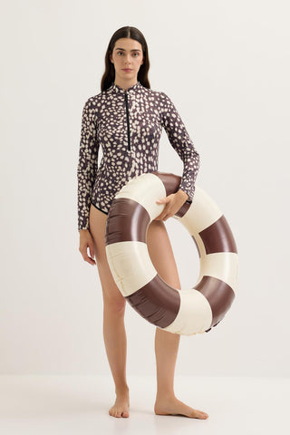 Long Sleeve Printed Swim Tunic Bambi