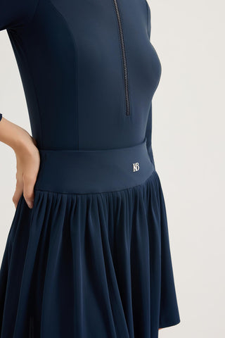 Long Sleeve Swim Tunic Navy