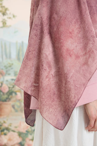 Vela Patterned Cotton Scarf Mulberry