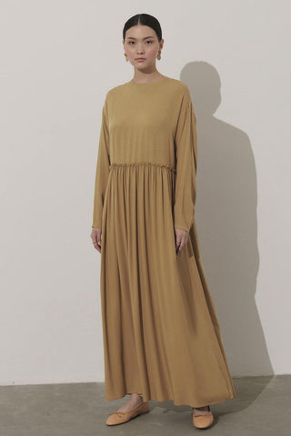 Vera Cotton Dress Brown