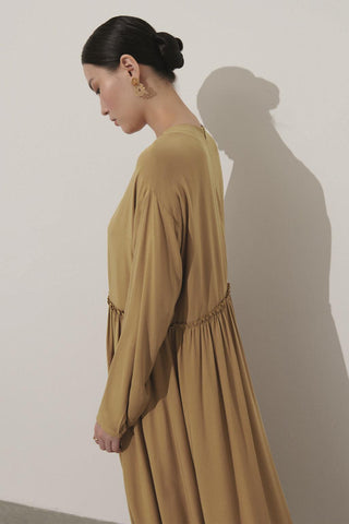 Vera Cotton Dress Brown