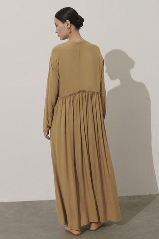 Vera Cotton Dress Brown