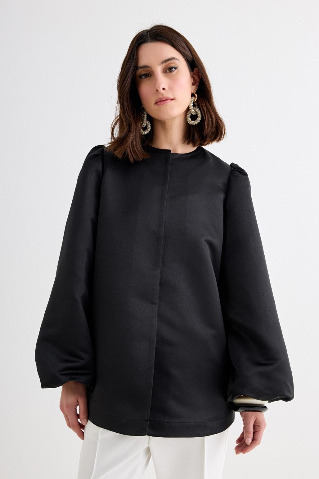 Vera Taffeta Jacket Black