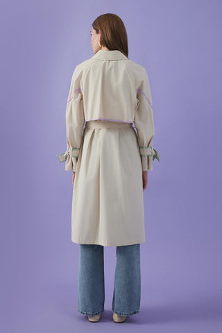 Vespa Colored Striped Trench Stone