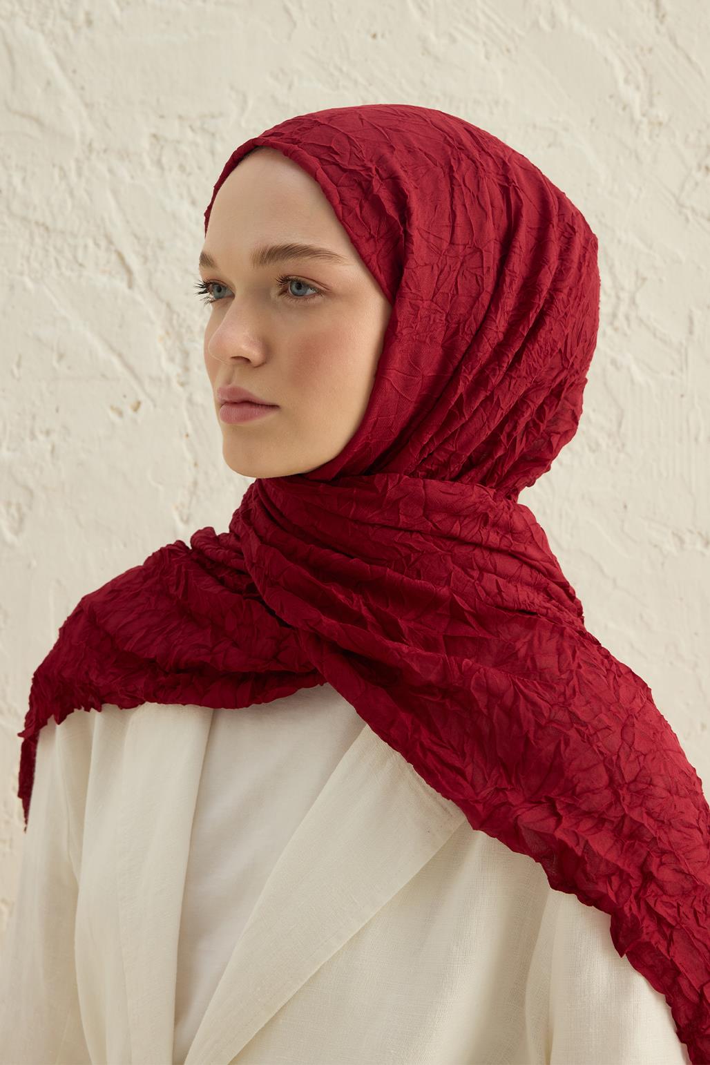 Vual Krash Shawl Burgundy