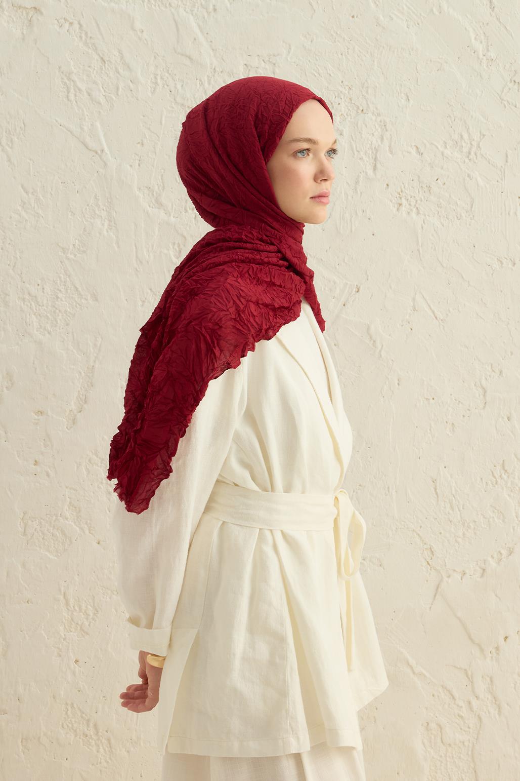 Vual Krash Shawl Burgundy