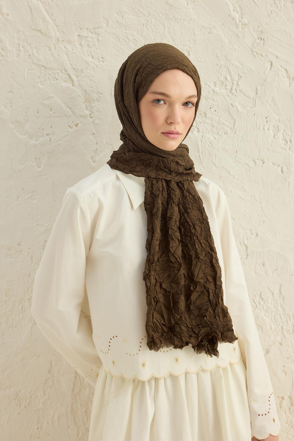 Vual Krash Shawl Khaki