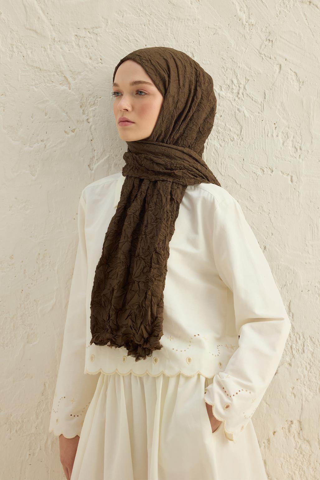 Vual Krash Shawl Khaki