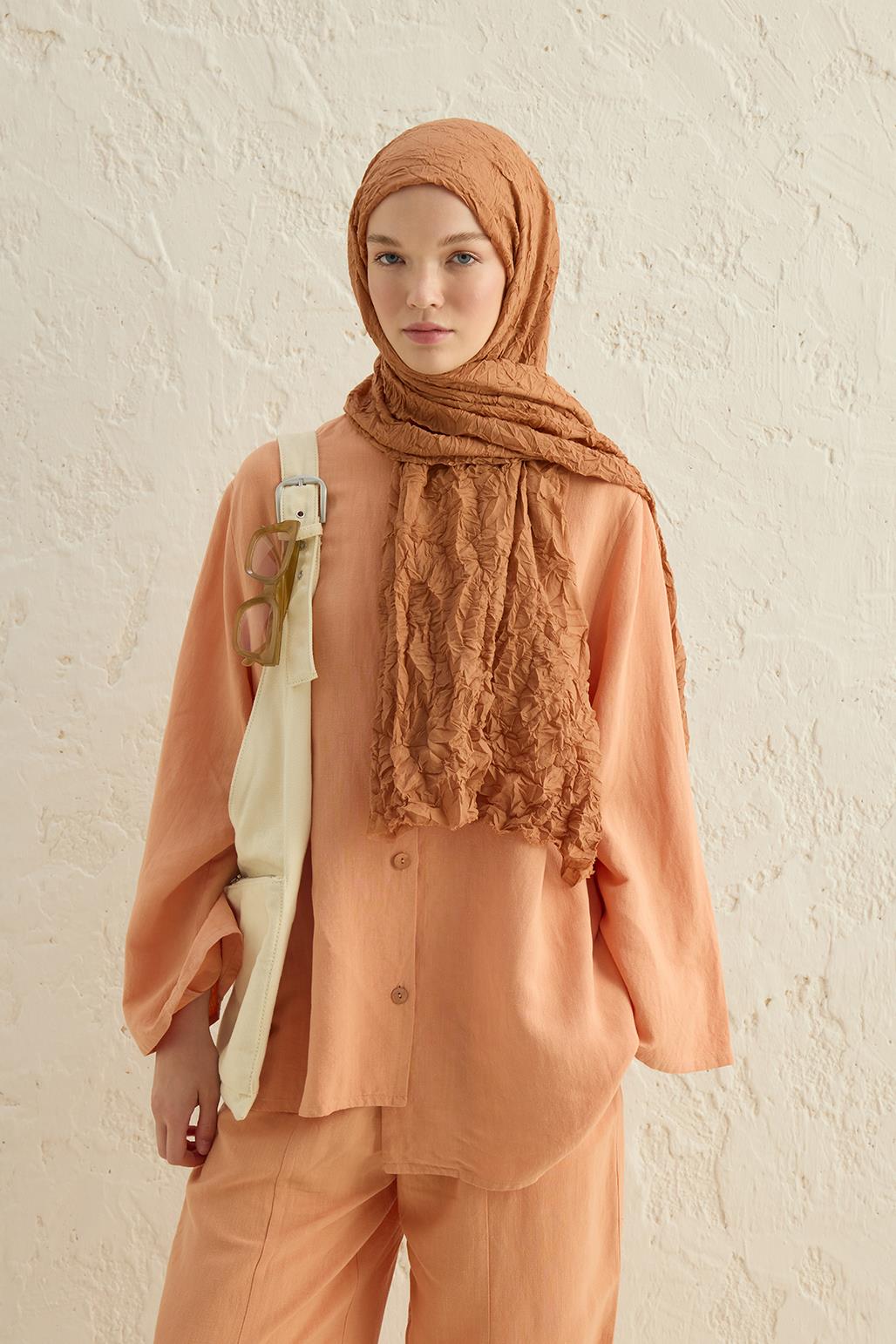 Vual Krash Shawl Peach