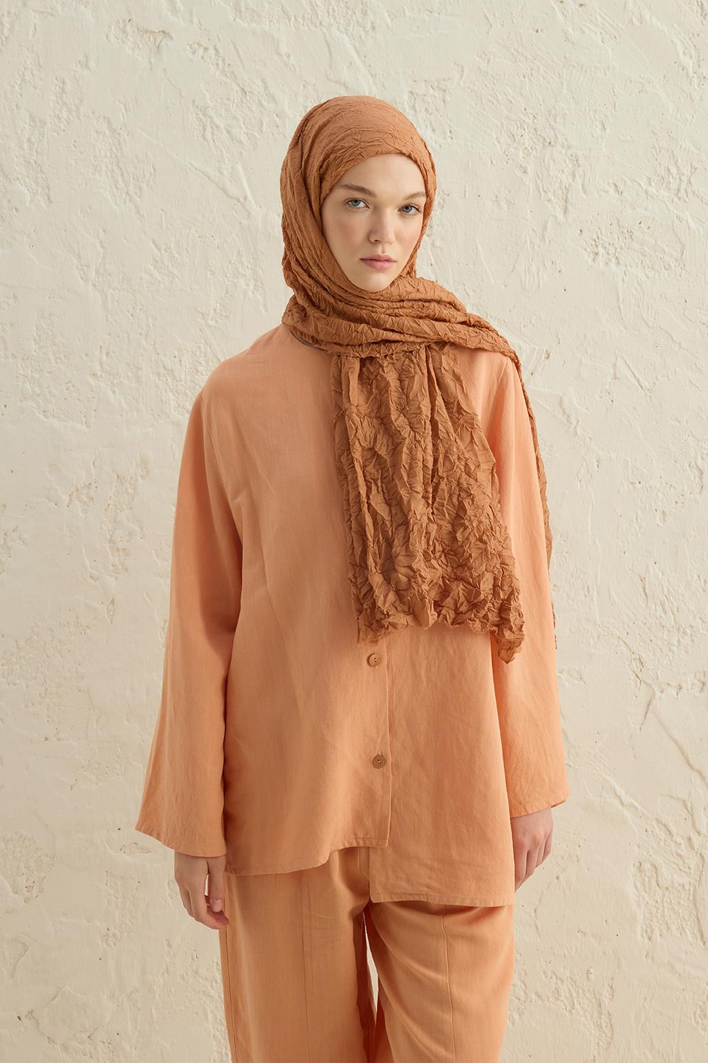 Vual Krash Shawl Peach