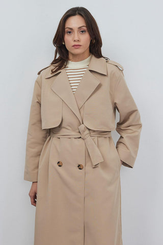Windbreaker Trench Coat Mink