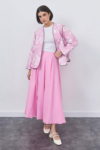 Wola Poplin Balloon Skirt Pink