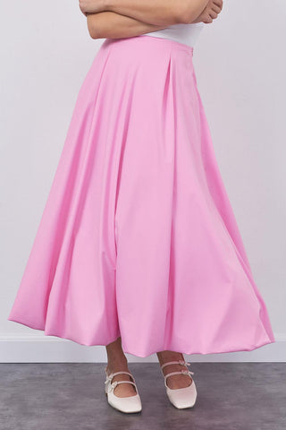 Wola Poplin Balloon Skirt Pink