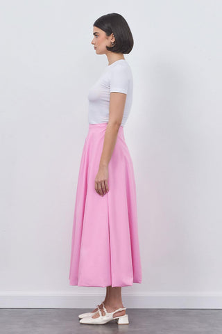Wola Poplin Balloon Skirt Pink