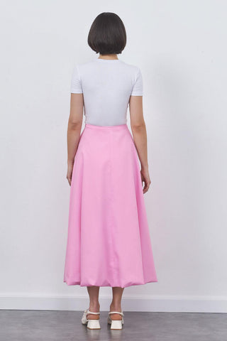 Wola Poplin Balloon Skirt Pink