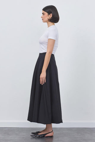 Wola Poplin Balloon Skirt Black