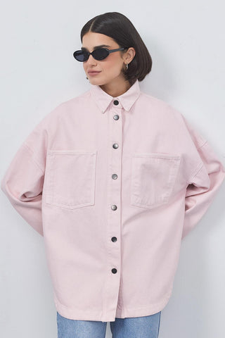 Washed Gabardine Jacket Pink