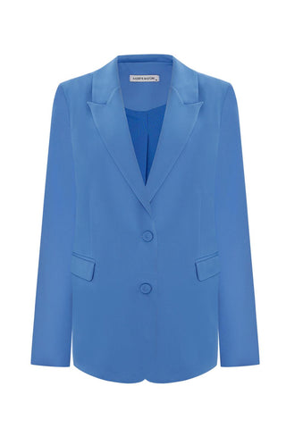 Alina Blazer with Slits Sky Blue
