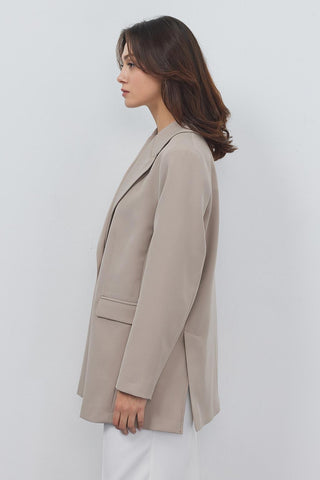 Alina Blazer with Slits Mink