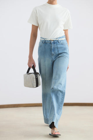 High Waist Wide Leg Jeans Light Blue
