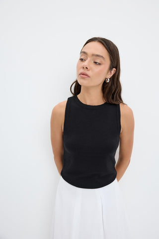 High Waist Pleated Balloon Skirt Ecru