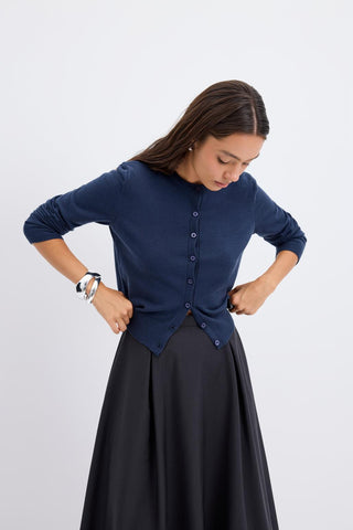 High Waist Pleated Balloon Skirt Black